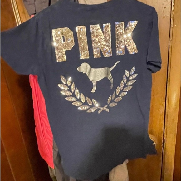 Pink Victoria Secret Bling Tee - Picture 3 of 4
